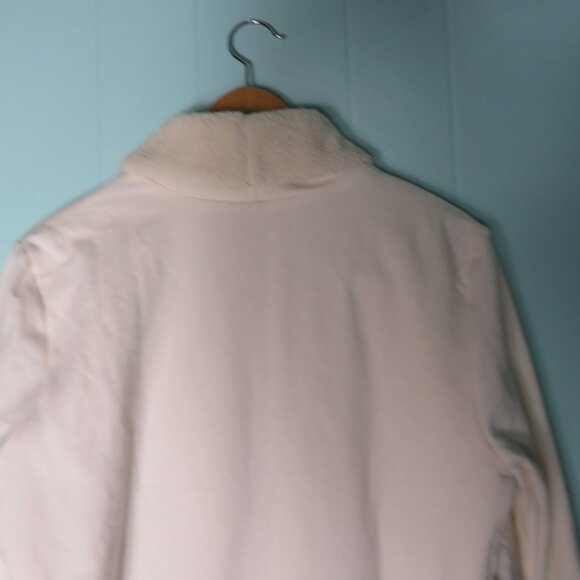 Eddie Bauer Car Coat White Jacket Women's Size L NWT - Picture 7 of 9